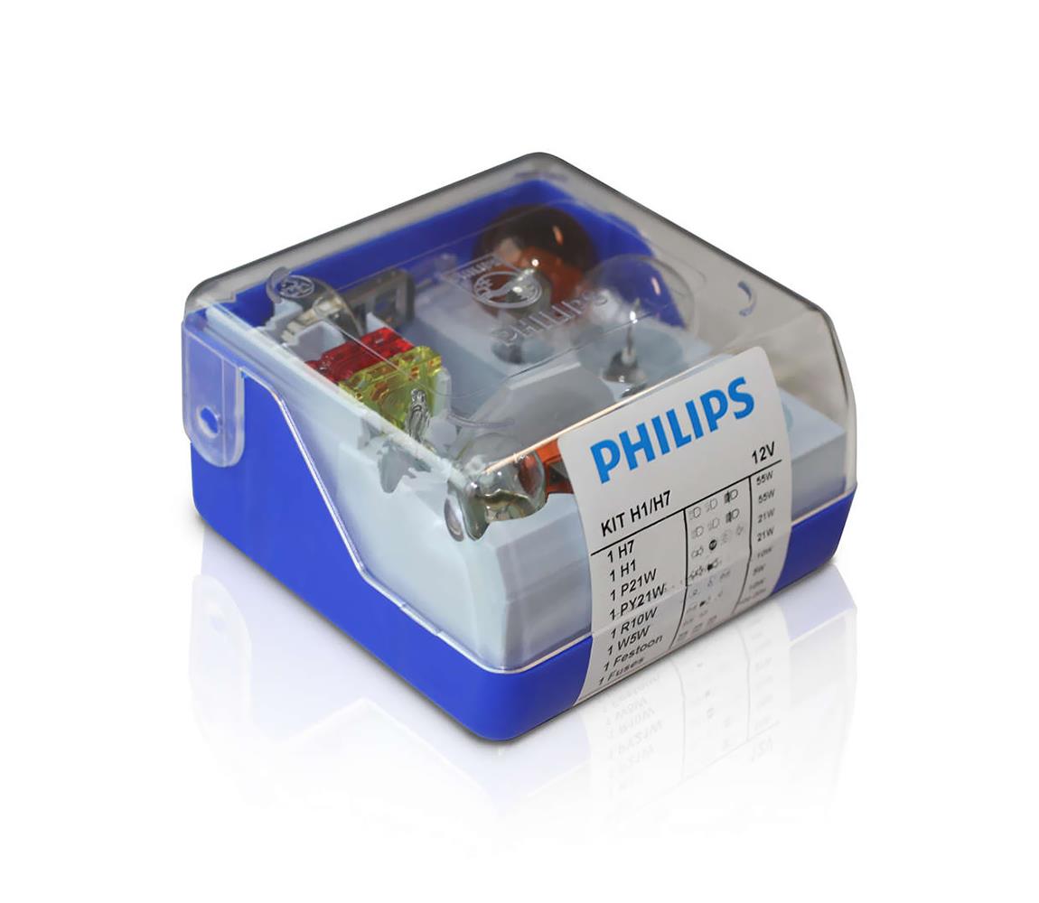 Philips Philips 55007SKKM - Sada náhradných autožiaroviek H7/H1 12V
