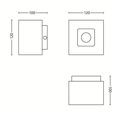 Philips 56230/48/PN - Stropné svietidlo TEMPO 1xGU10/50W/230V