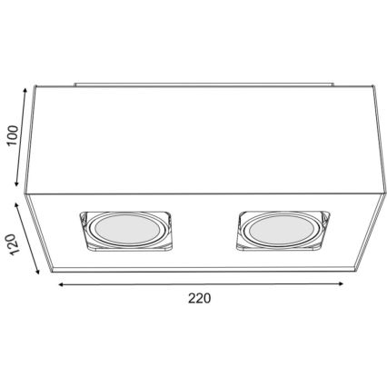 Philips 56232/48/PN - LED Bodové svietidlo TEMPO 2xGU10/6W/230V