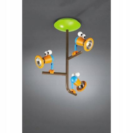 Philips 56313/55/PO – LED Detské bodové svietidlo MYKIDSROOM BIRDEY 3xGU10/3,5W/230V