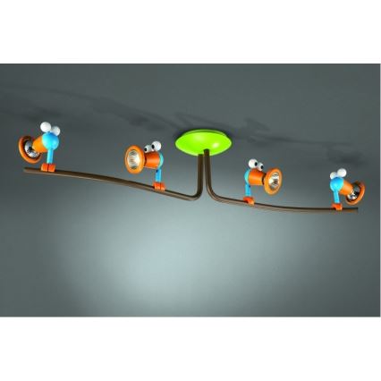 Philips 56314/55/PO – LED Detské bodové svietidlo MYKIDSROOM BIRDEY 4xGU10/3,5W/230V