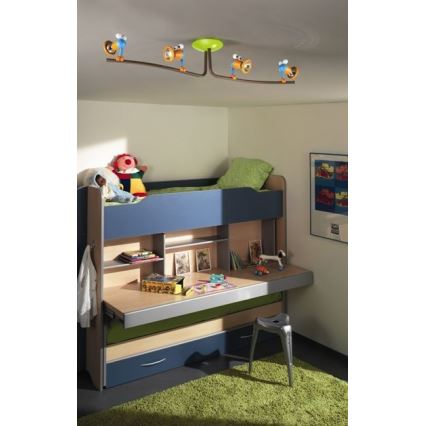 Philips 56314/55/PO – LED Detské bodové svietidlo MYKIDSROOM BIRDEY 4xGU10/3,5W/230V