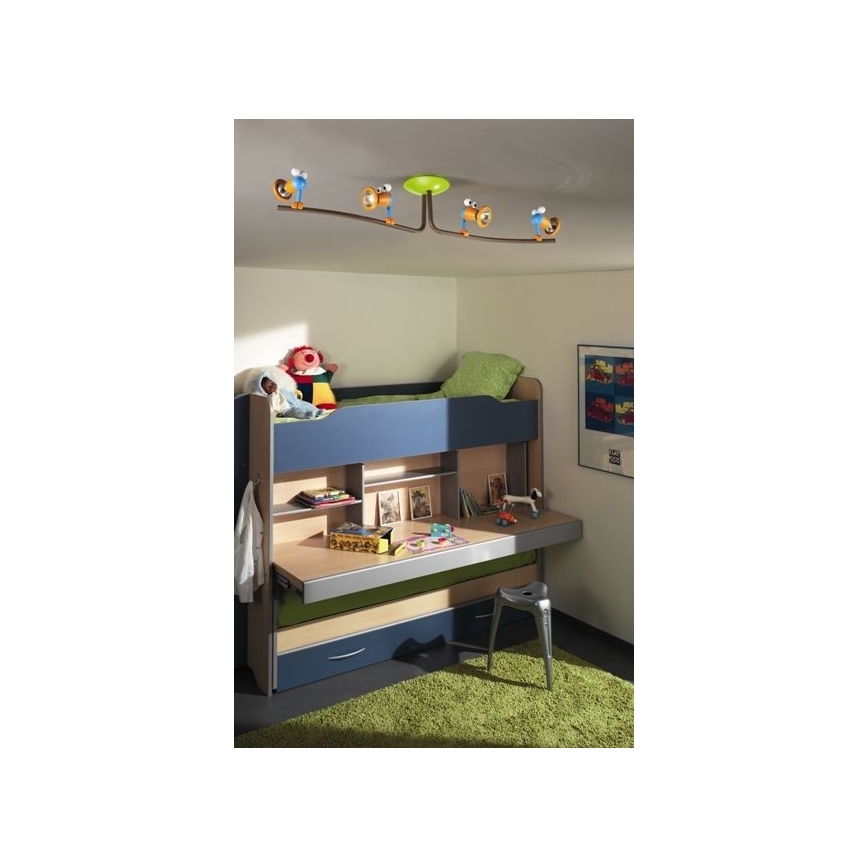 Philips 56314/55/PO – LED Detské bodové svietidlo 4xGU10/3,5W/230V