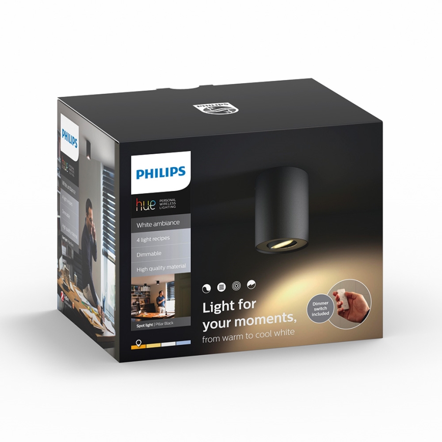 Philips 56330/30/P7 - LED Bodové svietidlo PILLAR HUE 1xGU10/5,5W/230V