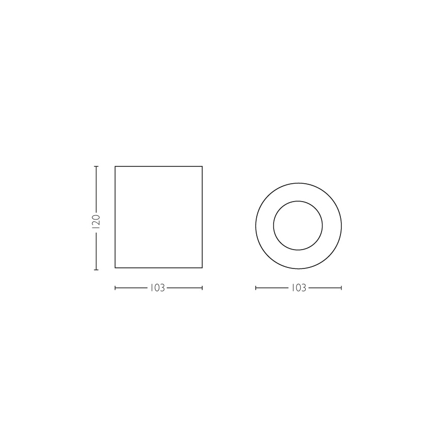 Philips 56330/30/P7 - LED Bodové svietidlo PILLAR HUE 1xGU10/5,5W/230V