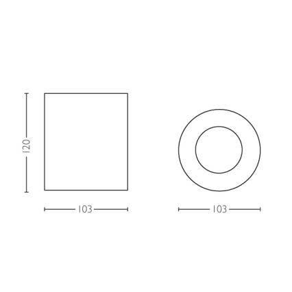Philips 56330/30/P8 - LED Bodové svietidlo PILLAR HUE 1xGU10/5,5W/230V