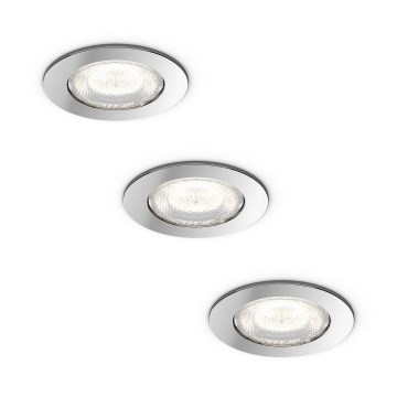 Philips 59008/11/P0 - SADA 3x LED podhľadové svietidlo MYBATHROOM DREAMINESS 3xLED/4,5W/230V Philips 59008/11/P0 - SADA 3x LED podhľadové svietidlo MYBATHROOM DREAMINESS 3xLED/4,5W/230V