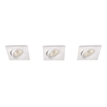 Philips 59080/31/16 - SADA 3x LED podhľadové svietidlo MYLIVING GALILEO 3xLED/1W