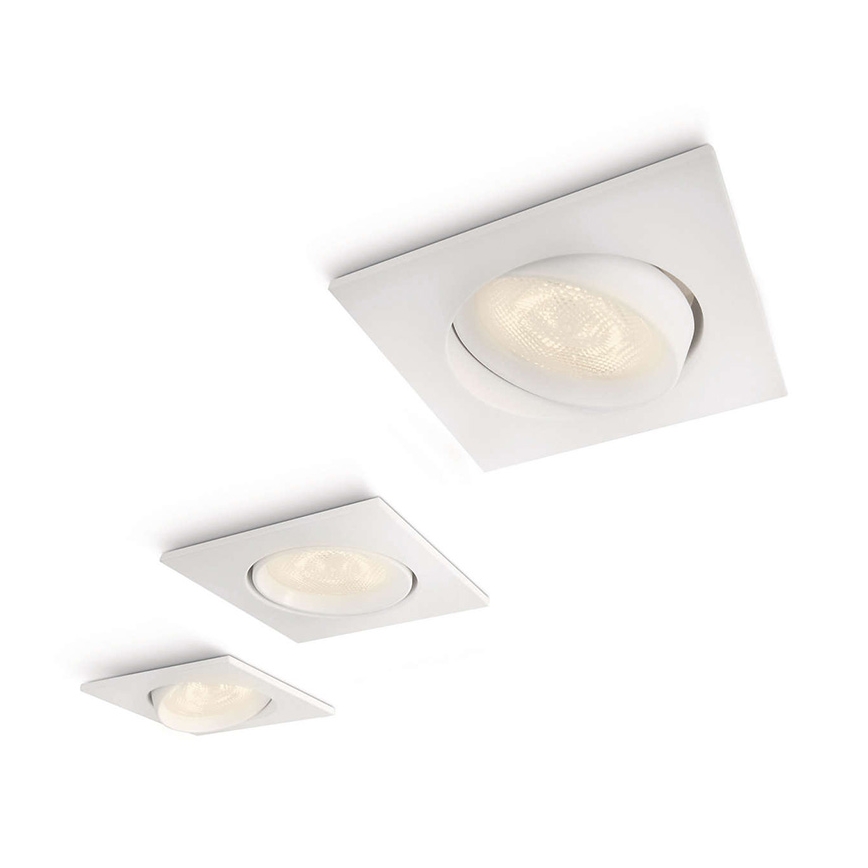 Philips 59080/31/16 - SADA 3x LED podhľadové svietidlo MYLIVING GALILEO 1xLED/3W/230V