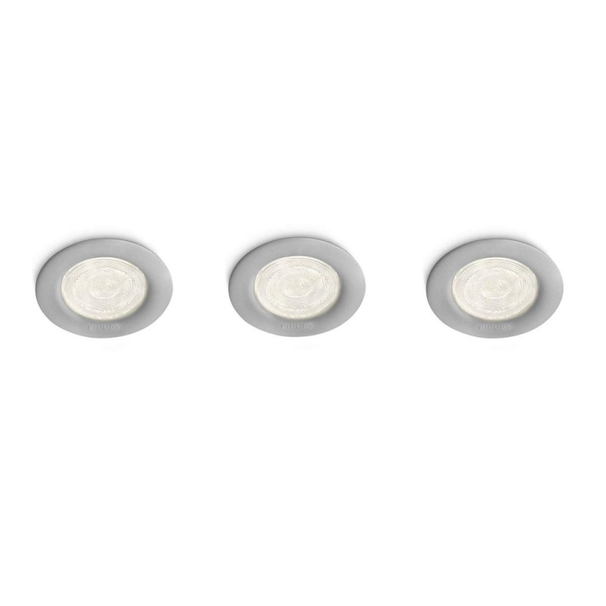 Philips 59100/87/16 - SADA 3x LED bodové zápustné svietidlo MYLIVING SCEPTRUM LED/3W/230V