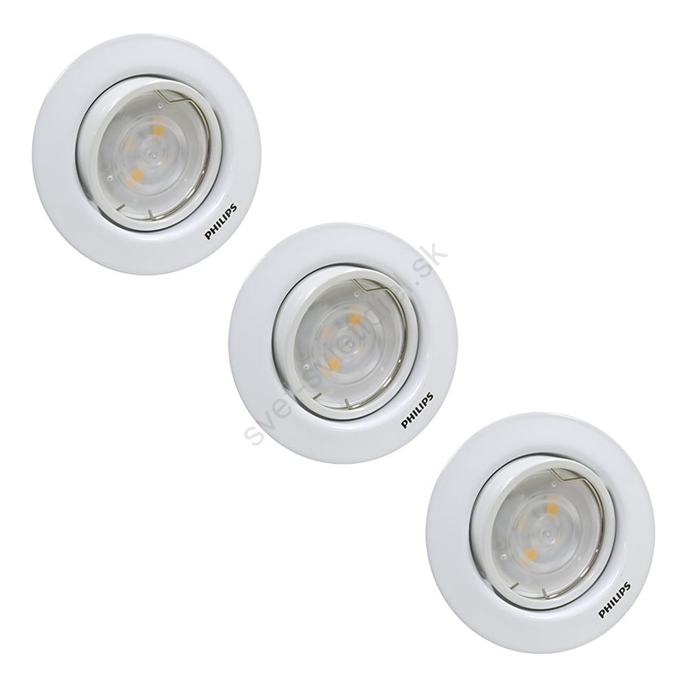Philips 59163/31/16 - SET 3x 3x LED Podhľadové svietidlo MYLIVING ...