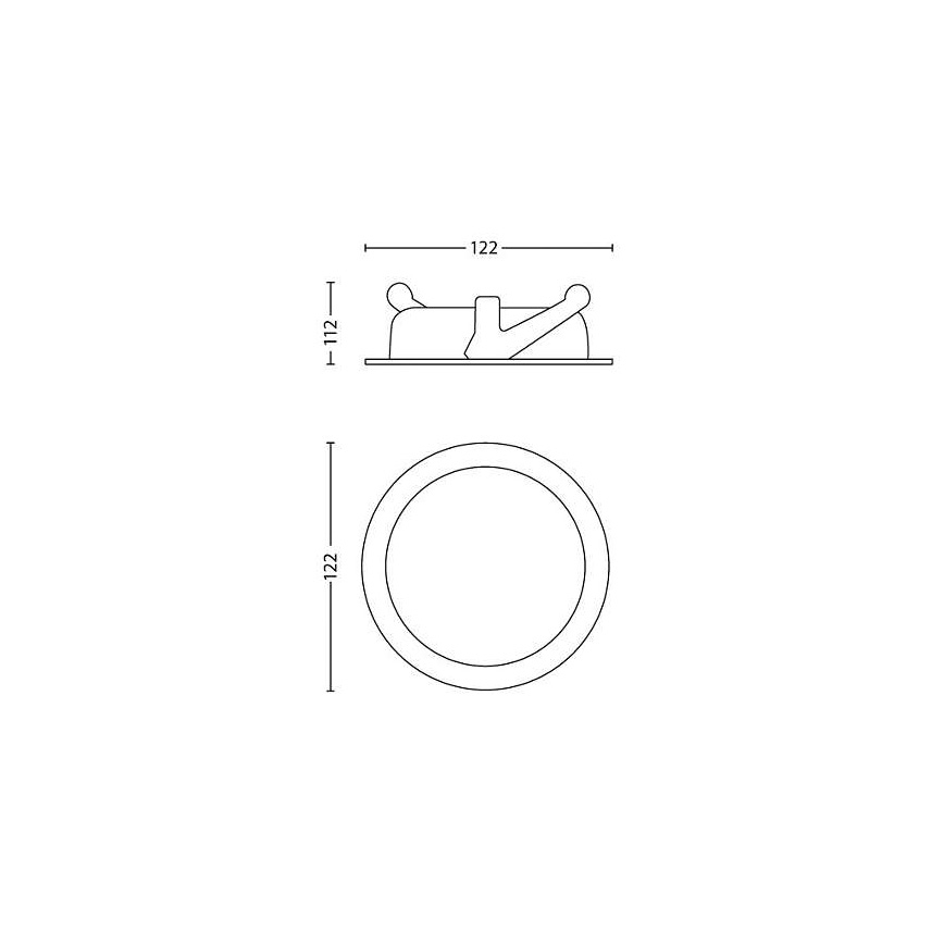 Philips 59180/48/16 - LED podhľadové svietidlo ASTEROPE 1xLED/4,5W/230V