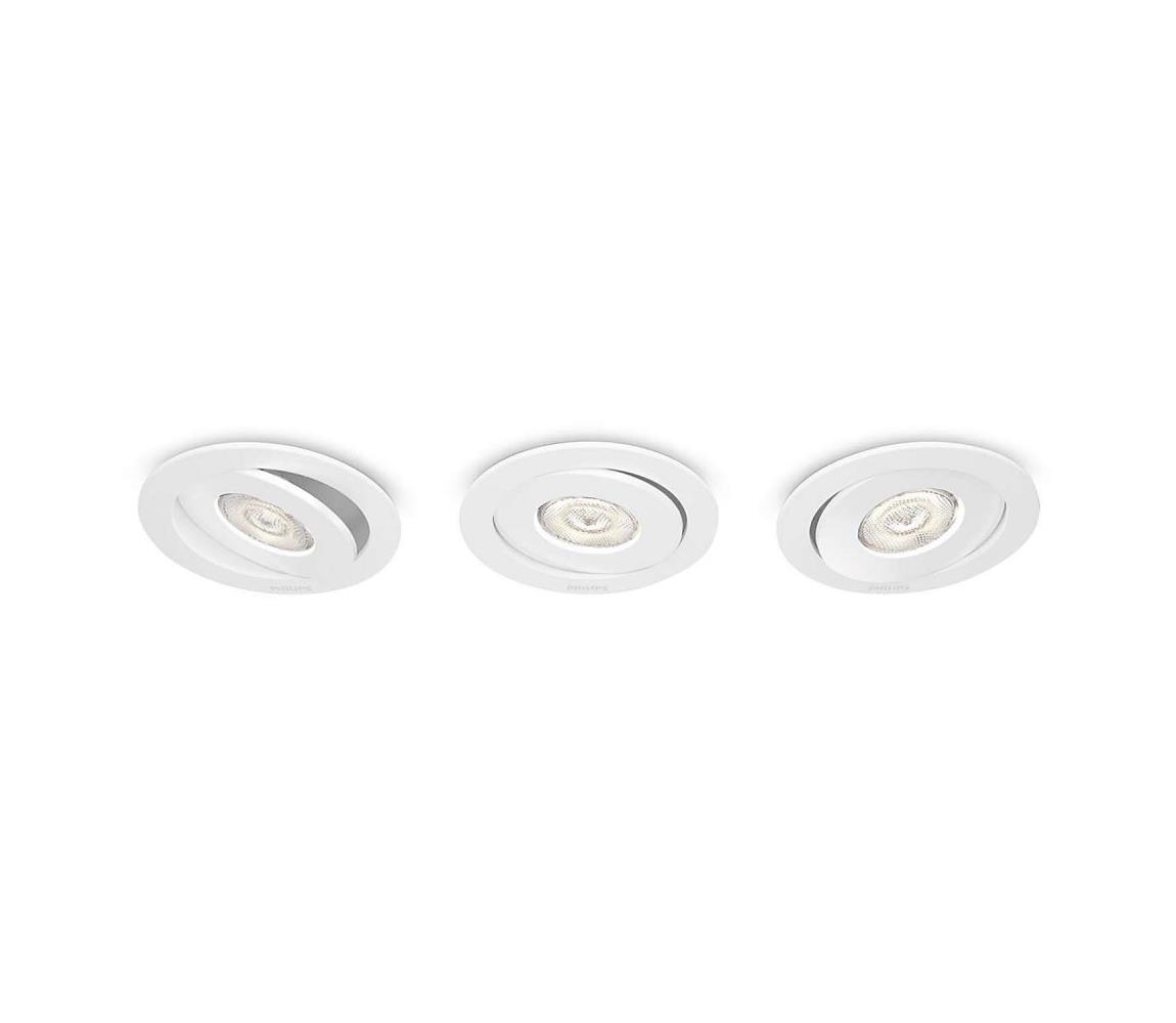 Philips Philips 59183/31/16 - SADA 3x LED podhľadové svietidlo ASTEROPE LED/4,5W/230V