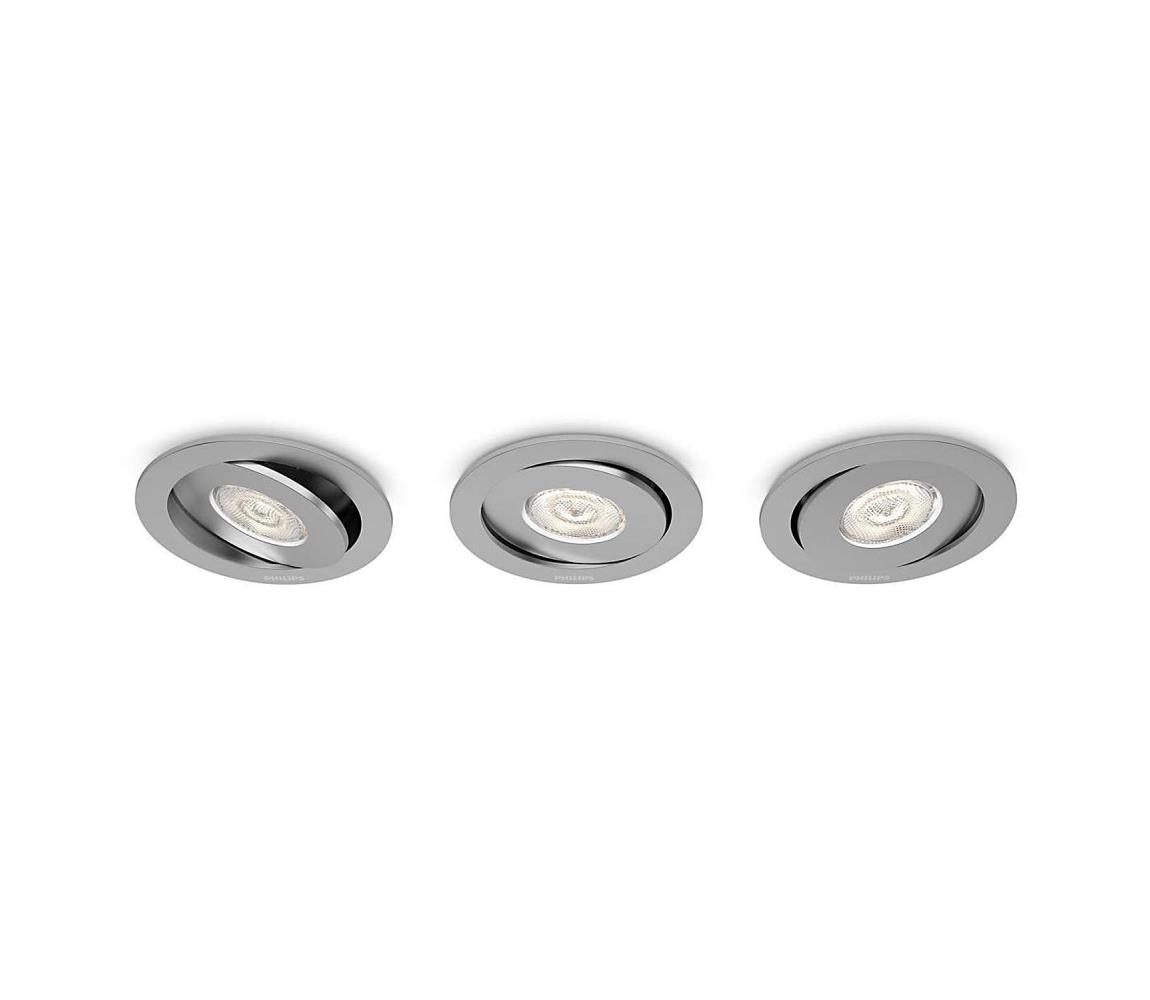 Philips Philips 59183/48/16 - SADA 3x LED podhľadové svietidlo ASTEROPE LED/4,5W/230V