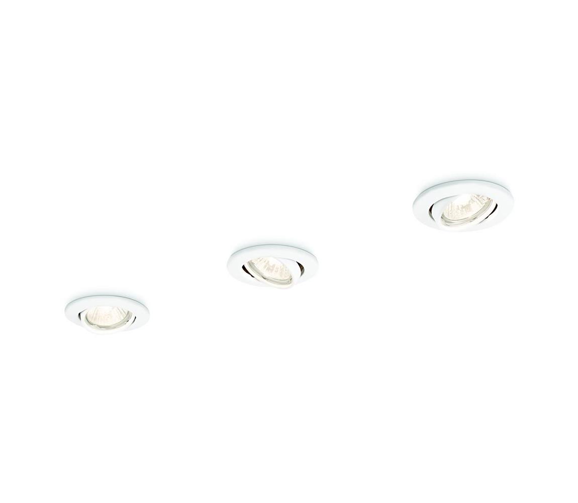Philips 59243/31/E7 - SADA 3x Podhľadové svietidlo ENIF 1xGU10/50W/230V 59243/31/E7