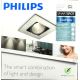 Philips 59300/17/16 - LED Kúpeľňové podhľadové svietidlo MYLIVING ACAMAR 1xGU10/6W+1xGU10/50W