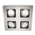 Philips 59304/17/16 - LED kúpeľňové podhľadové svietidlo 4xLED-GU10/10W + 4xGU10/50W/230V