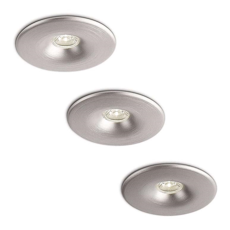 Philips 59843/48/16 - SADA 3x LED kúpeľňové podhľadové svietidlo MEROPE 3xLED/2W/230V