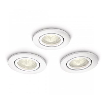 Philips 59902/31/16 - SADA 3x Kúpeľňové podhľadové svietidlo MYBATHROOM ROOTS 3xGU10/35W/230V Philips 59902/31/16 - SADA 3x Kúpeľňové podhľadové svietidlo MYBATHROOM ROOTS 3xGU10/35W/230V