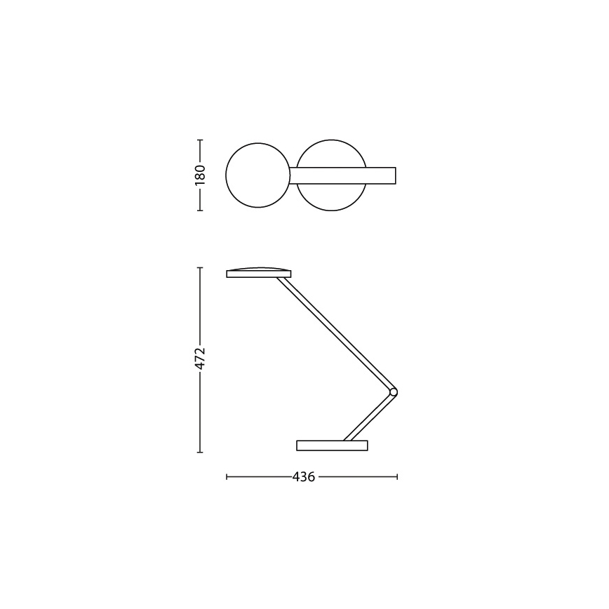 Philips 66711/31/16 - LED Stolná lampa INSTYLE ROSWELL 1xLED/6,5W/230V