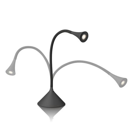 Philips 66731/30/16 - Stolná LED lampa CREATE čierna 1xHighPower LED/2,5W/230V