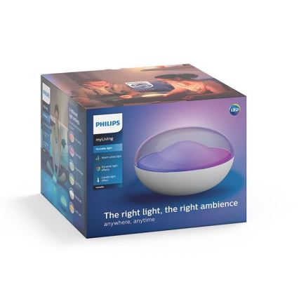 Philips 70104/31/P0 - LED RGB Stmievateľná prenosná lampa CAMELLIA LED/3W/5V