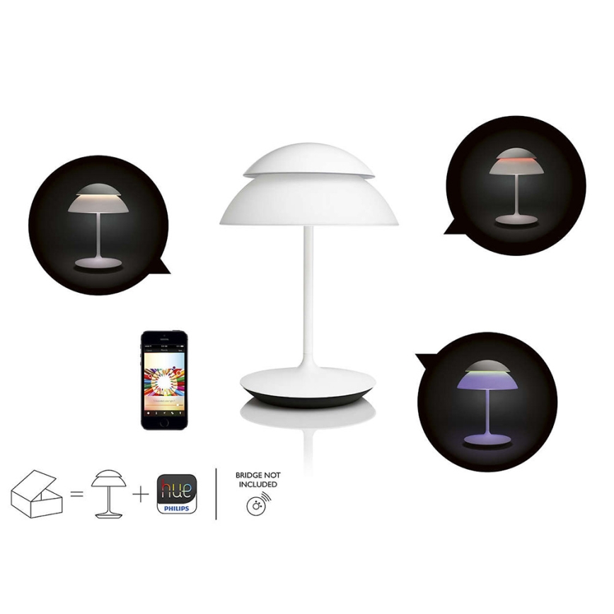 Philips 71202/31/PH - Stmievateľná stolná lampa HUE BEYOND 2xLED/4,5W/230V/RGB