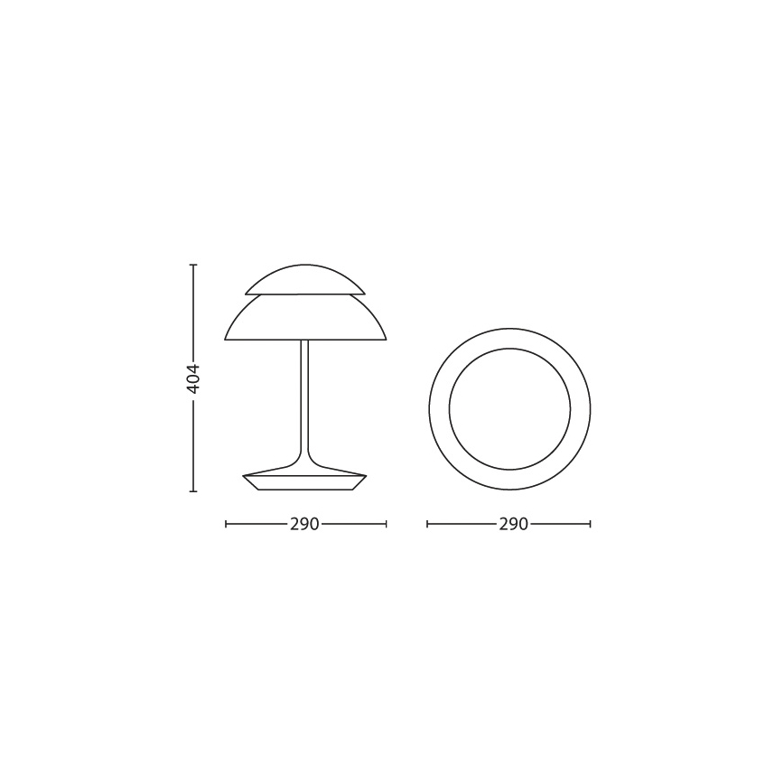 Philips 71202/31/PH - Stmievateľná stolná lampa HUE BEYOND 2xLED/4,5W/230V/RGB