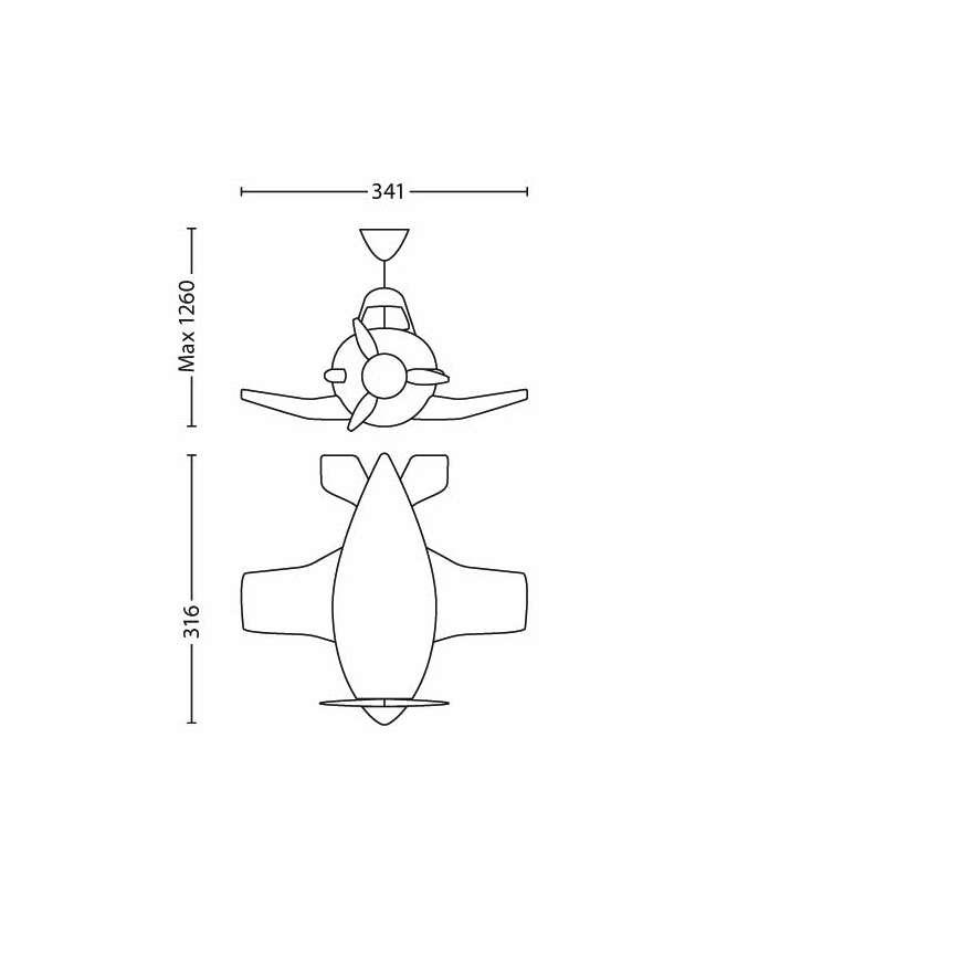 Philips - LED detský luster 3xLED/3W/230V