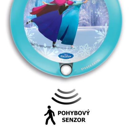 Philips 71765/08/16 - LED Detské nástenné svietidlo so senzorom DISNEY FROZEN 1xLED/0,06W/2xAAA