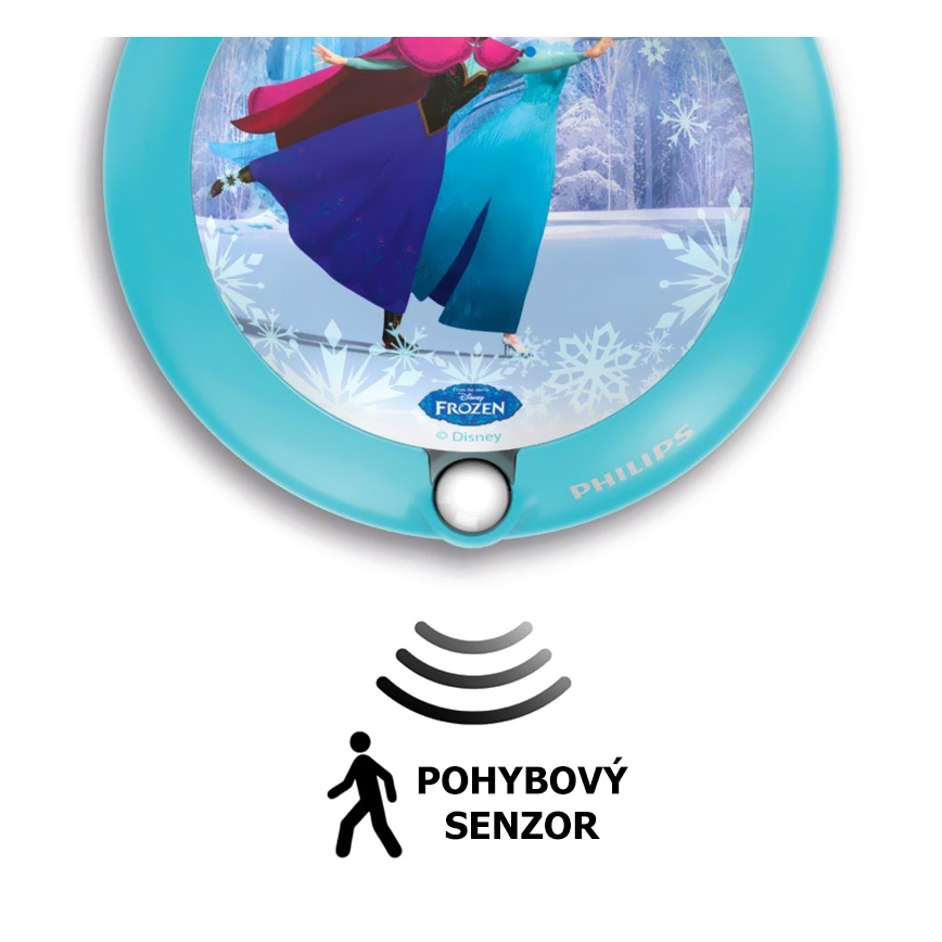 Philips 71765/08/16 - LED dětské nástěnné svítidlo FROZEN 1xLED/0,06W/2xAAA senzor