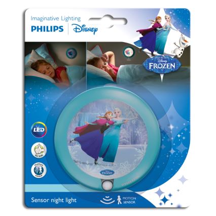 Philips 71765/08/16 - LED Detské nástenné svietidlo so senzorom DISNEY FROZEN 1xLED/0,06W/2xAAA