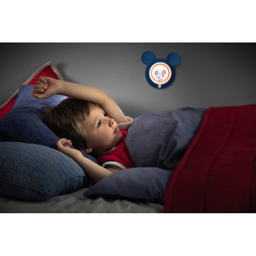 Philips 71766/30/16 - LED detské senzorové svietidlo MICKEY 1xLED/0,06W/2xAAA