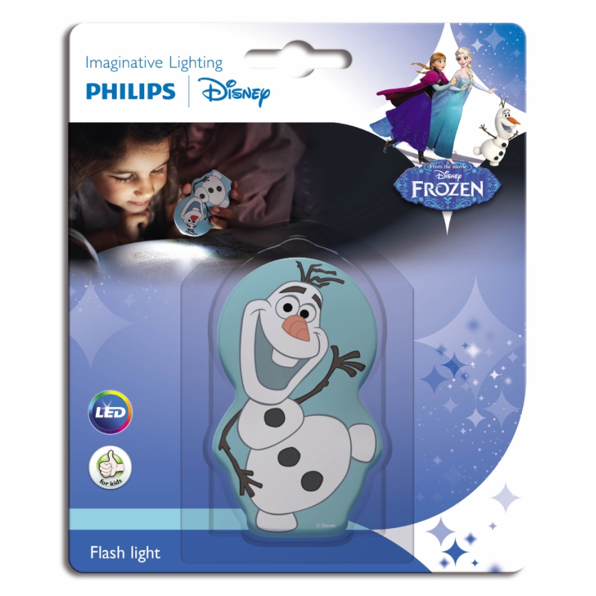 Philips 71767/08/16 - LED detská lampa DISNEY FROZEN 1xLED/0,3W/2xAAA