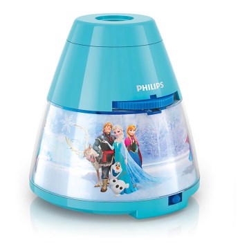 Philips 71769/08/16 - LED detský projektor DISNEY FROZEN LED/0,1W/3xAA