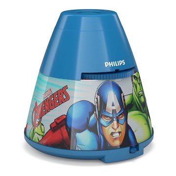 Philips 71769/35/P0 - LED Detský projektor MARVEL AVENGERS 1xLED/0,1W/3xAA