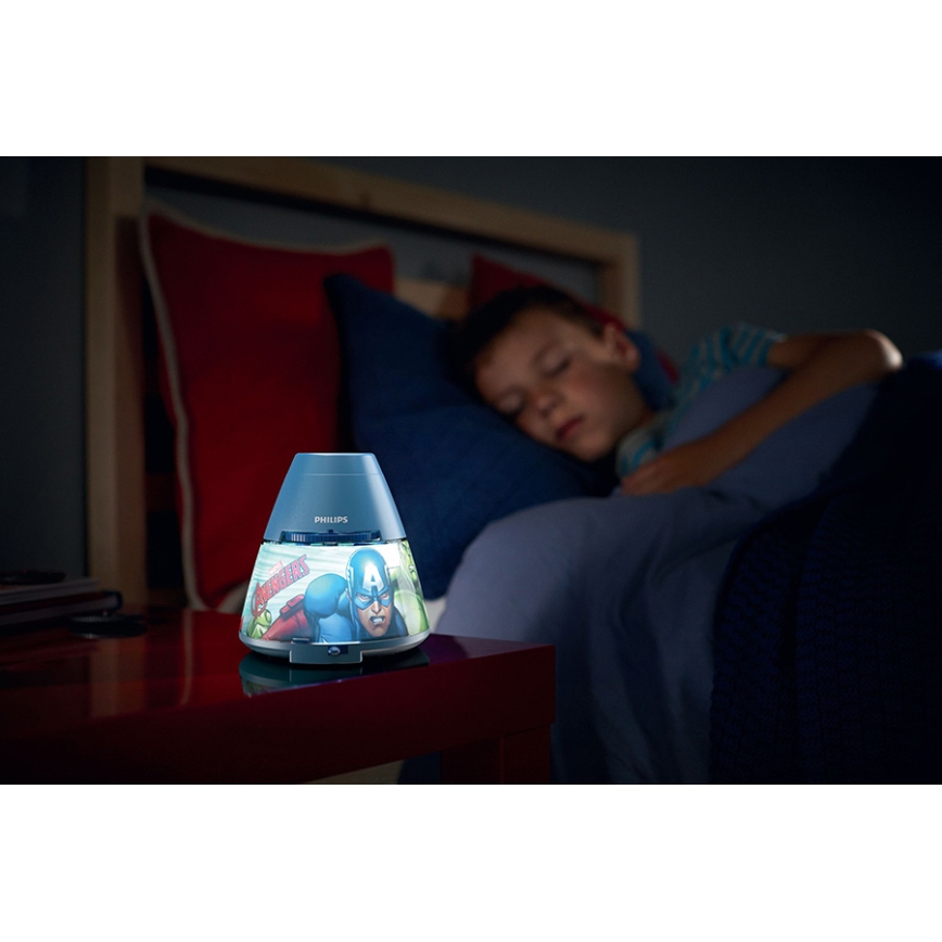 Philips 71769/35/P0 - LED detský projektor a svetlo AVENGERS 1xLED/0,1W/4,5V