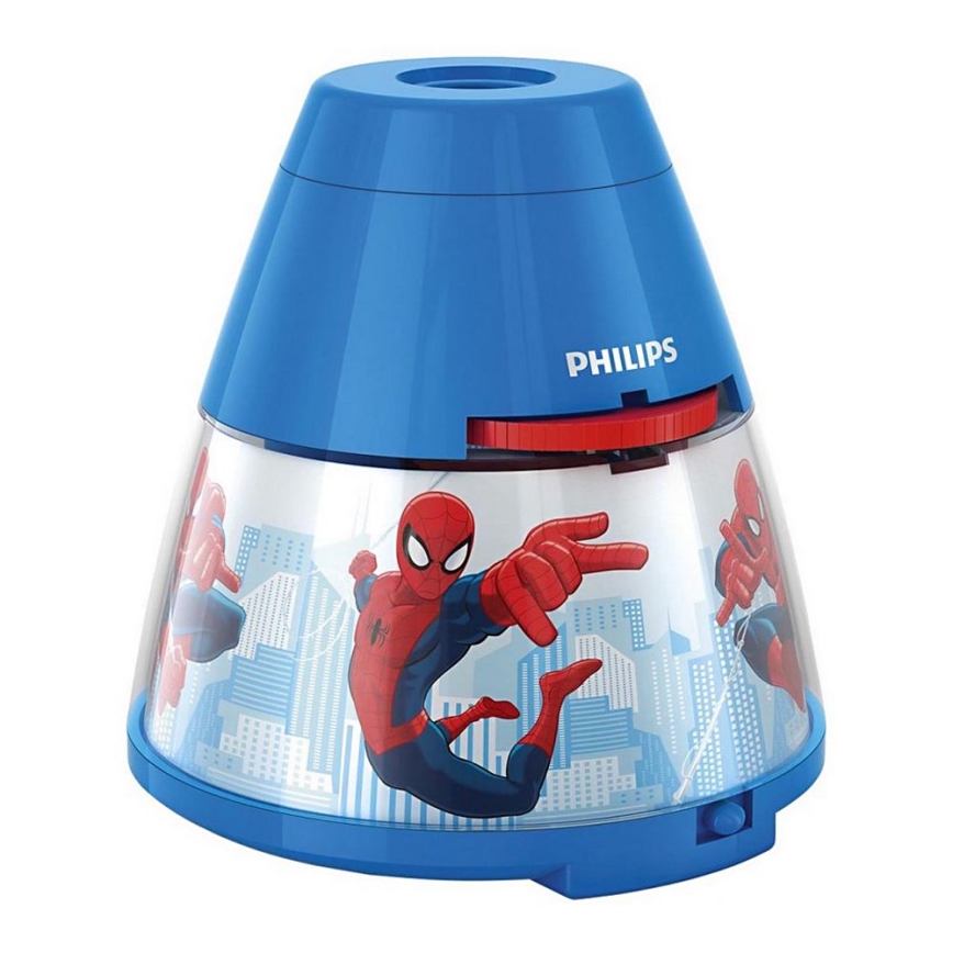 Philips 71769/40/16 - LED Detský projektor MARVEL SPIDER MAN LED/0,1W/3xAA