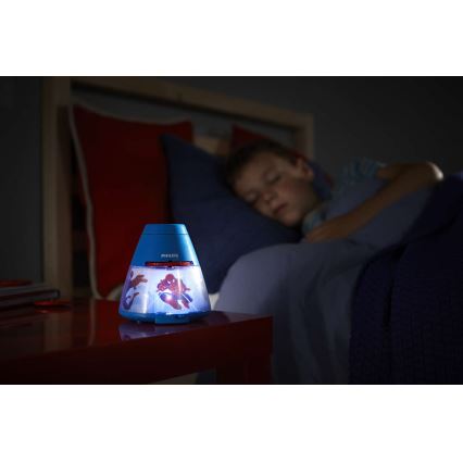 Philips 71769/40/16 - LED Detský projektor MARVEL SPIDER MAN LED/0,1W/3xAA