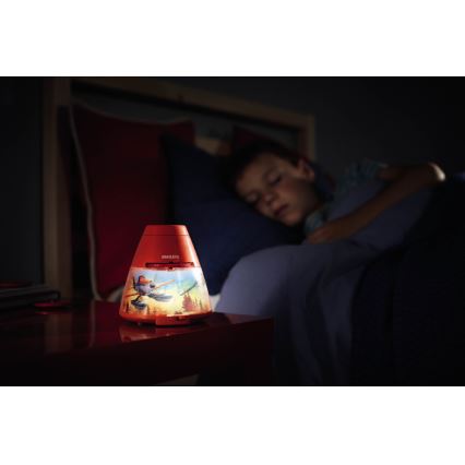Philips 71769/53/16 - LED detská lampa DISNEY PLANES 1xLED/0,1W + 3xLED/0,3W/3xAA projektor