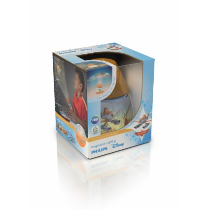 Philips 71769/53/16 - LED detská lampa DISNEY PLANES 1xLED/0,1W + 3xLED/0,3W/3xAA projektor