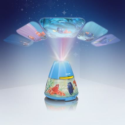 Philips 71769/90/16 - LED Detský projektor DISNEY DORY LED/0,1W/3xAAA