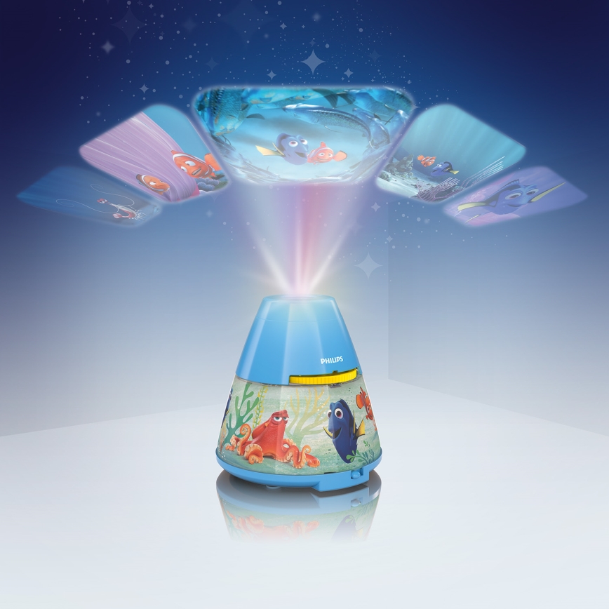 Philips 71769/90/16 - Detský projektor DISNEY FINDING DORY LED/0,1W/3xAAA