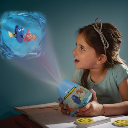 Philips 71769/90/16 - Detský projektor DISNEY FINDING DORY LED/0,1W/3xAAA