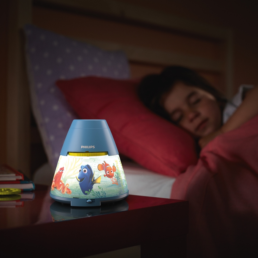 Philips 71769/90/16 - Detský projektor DISNEY FINDING DORY LED/0,1W/3xAAA