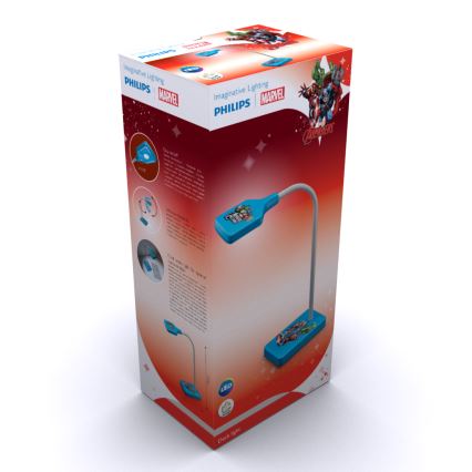 Philips 71770/35/16 - Detská stolná lampa AVENGERS LED/4W/230V
