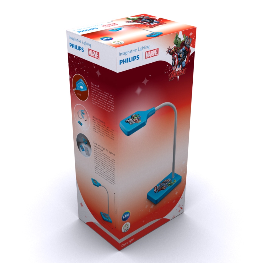 Philips 71770/35/16 - Detská stolná lampa AVENGERS LED/4W/230V