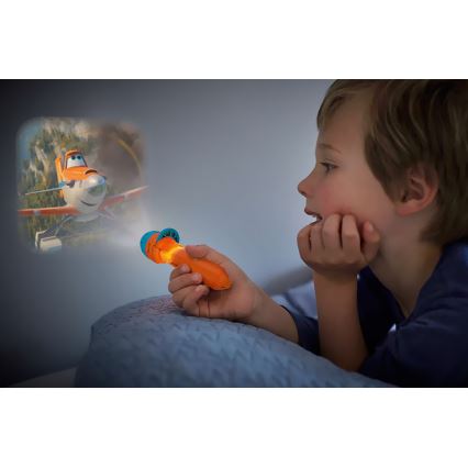 Philips 71788/53/16 - LED Detská baterka a projektor DISNEY PLANES LED/3xLR44