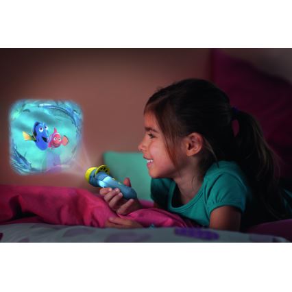 Philips 71788/90/16 - LED Detská baterka a projektor DISNEY DORY LED/3xLR44