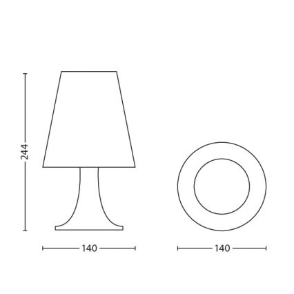 Philips 71795/34/16 - Detská stolná lampa DISNEY WINNIE THE POOH LED/2,3W/230V